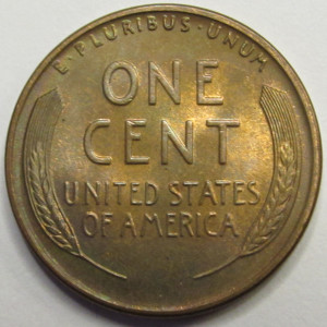 1941 D Lincoln Wheat Cent - antique toned American wheat penny
