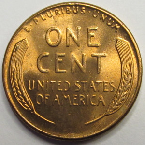 1956 Lincoln Wheat Cent - antique American uncirculated wheat penny