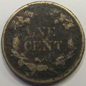 1858 Large Flying Eagle Cent - antique pre Civil War old American penny