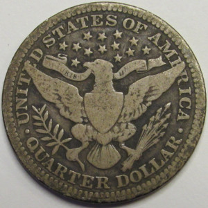 1911 Barber Quarter - better condition American silver quarter