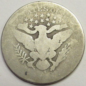 1912 S Barber Quarter - antique better date low mintage silver quarter