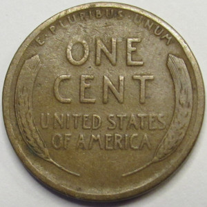 1909 S Lincoln Wheat Cent - antique low mintage San Francisco mintmark penny
