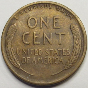 1924 D Lincoln Wheat Cent - antique Denver mintmark American wheat penny