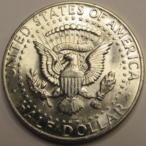 1964 D JFK Half Dollar - antique first year of mintage uncirculated silver coin