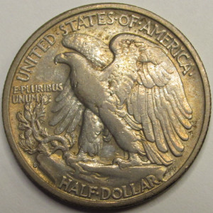 1941 S Walking Liberty Half Dollar - antique San Francisco mintmark American silver coin