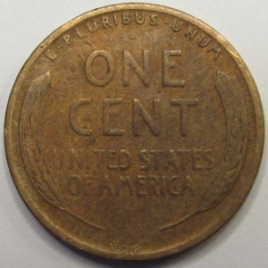1909 VDB Lincoln Wheat Cent - antique first year of issue historic VDB wheat penny