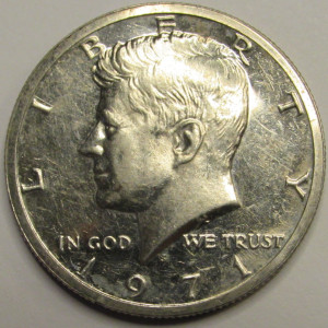 1971 S JFK Half Dollar - proof San Francisco mintmark coin