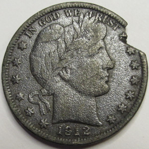 1912 S Barber Half Dollar - antique San Francisco mintmark silver coin