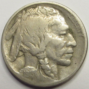 1913 D Buffalo Nickel - Type 2 - key date low mintage American Indian nickel