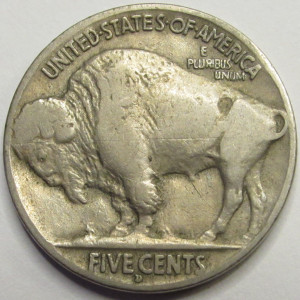 1913 D Buffalo Nickel - Type 2 - key date low mintage American Indian nickel