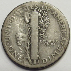 1921 Mercury Dime - antique key date American silver coin