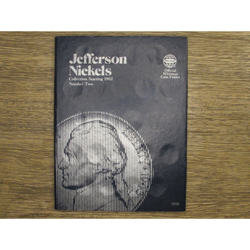 Whitman coin folder for Jefferson Nickels from 1962 onwards - vintage album