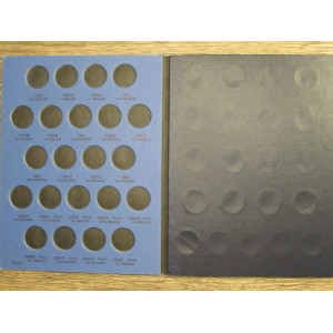 Whitman coin folder for Jefferson Nickels from 1938 to 1961 - vintage display