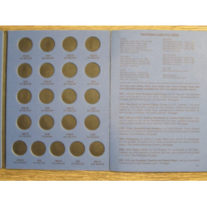 Whitman coin folder for Jefferson Nickels from 1938 to 1961 - vintage display
