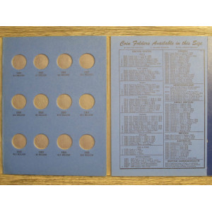 Whitman coin folder for Liberty V Nickels from 1883 to 1912 - vintage display