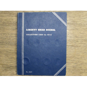 Whitman classic coin folder for Liberty V Nickels from 1883 to 1913 - vintage