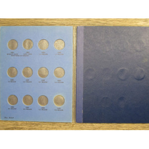 Whitman classic coin folder for Liberty V Nickels from 1883 to 1913 - vintage