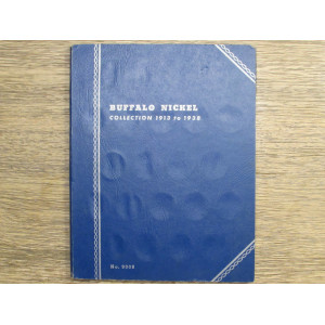 Whitman classic coin folder for Buffalo Nickels from 1913 to 1938 - vintage display