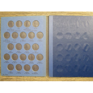 Whitman classic coin folder for Buffalo Nickels from 1913 to 1938 - vintage display