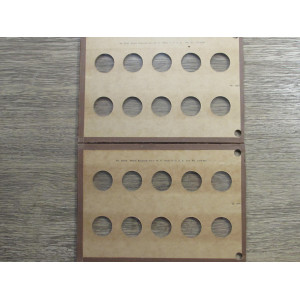 Wayte Raymond coin board set for Standing Liberty Quarters - 1924-1930 - vintage
