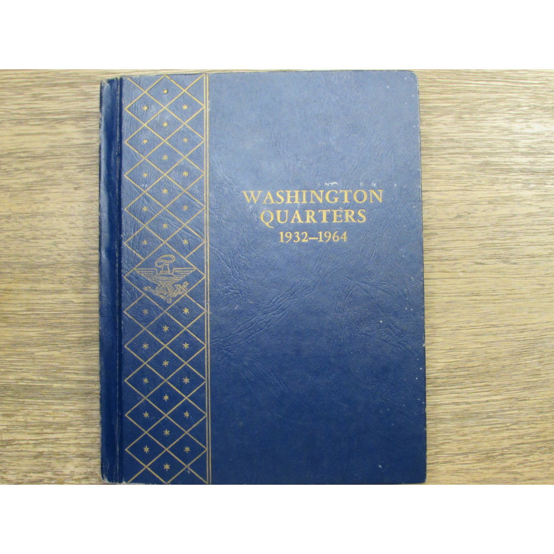 Whitman classic bookshelf album for Washington Quarters - 1932 to 1964 - vintage
