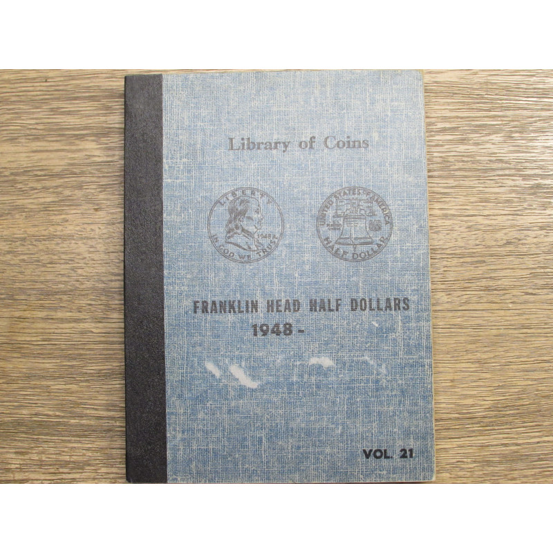 Library of Coins vintage album for Franklin Half Dollars - 1948-1963