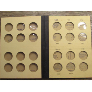 Library of Coins vintage album for Franklin Half Dollars - 1948-1963