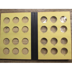 Library of Coins vintage album for Kennedy Half Dollars - 1964-