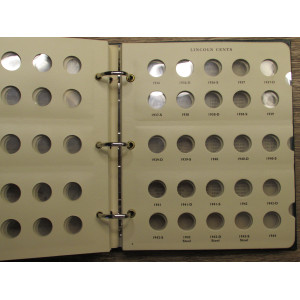 Littleton vintage coin album for Lincoln Cents - 1909-1958