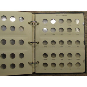 Littleton vintage coin album for Lincoln Cents - 1909-1958