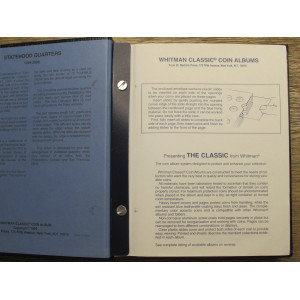 Whitman coin album for Statehood Quarters - 1999 onwards - vintage