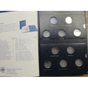 Whitman coin album for Statehood Quarters - 1999 onwards - vintage