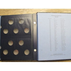 Whitman coin album for Statehood Quarters - 1999 onwards - vintage