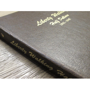 Dansco vintage coin album for Liberty Walking Half Dollars - 1941-1947
