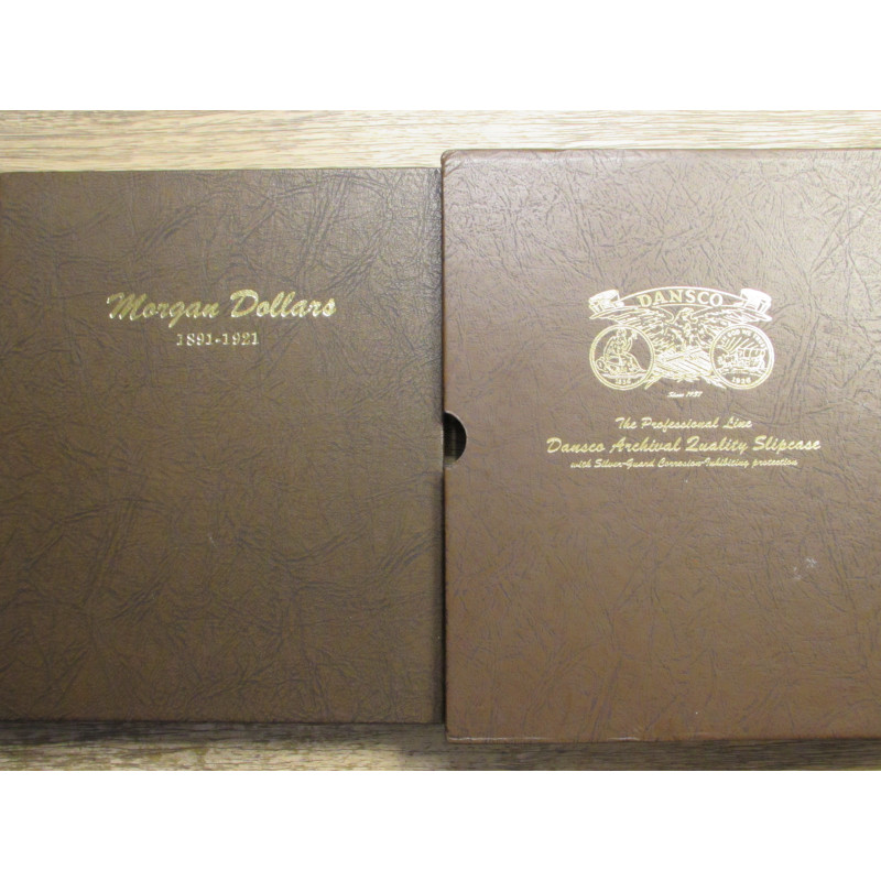 Dansco vintage coin album for Morgan Dollars - 1891-1921 - with slip case