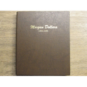 Dansco vintage coin album for Morgan Dollars - 1891-1921 - with slip case