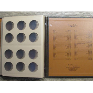 Dansco vintage coin album for Morgan Dollars - 1891-1921 - with slip case