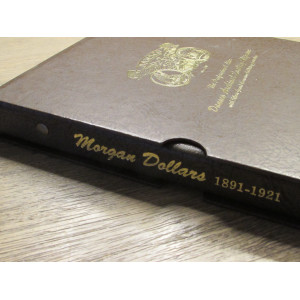 Dansco vintage coin album for Morgan Dollars - 1891-1921 - with slip case