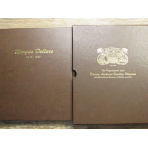 Dansco vintage coin album for Morgan Dollars - 1878-1890 - includes slip case
