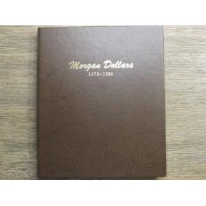 Dansco vintage coin album for Morgan Dollars - 1878-1890 - includes slip case