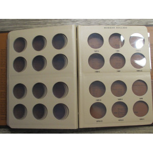 Dansco vintage coin album for Morgan Dollars - 1878-1890 - includes slip case