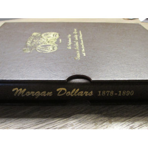 Dansco vintage coin album for Morgan Dollars - 1878-1890 - includes slip case