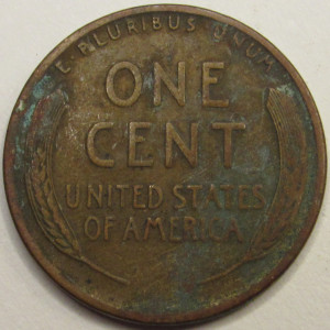 1925 D Lincoln Wheat Cent - antique Denver mintmark American wheat penny