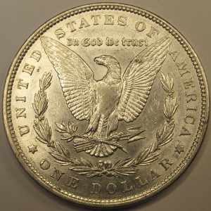 1878 Morgan Dollar - reverse of 1879 - antique early date silver dollar coin