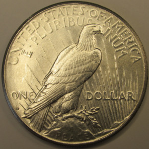 1924 S Peace Dollar - antique San Francisco mintmark silver dollar