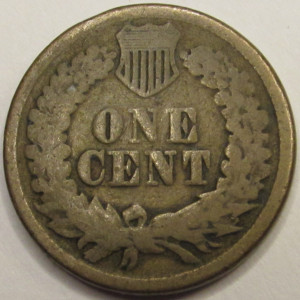 1860 Indian Head Cent - antique pre Civil War cupronickel Indian penny