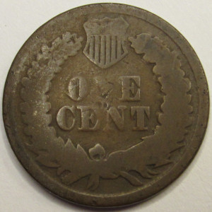 1864 Indian Head Cent - Bronze - antique American Civil War era penny