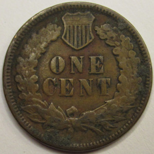 1880 Indian Head Cent - antique Wild West era penny