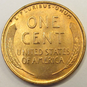 1942 Lincoln Wheat Cent - antique WW2 era uncirculated wheat penny