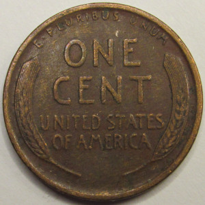 1920 Lincoln Wheat Cent - antique roraring twenties American wheat penny